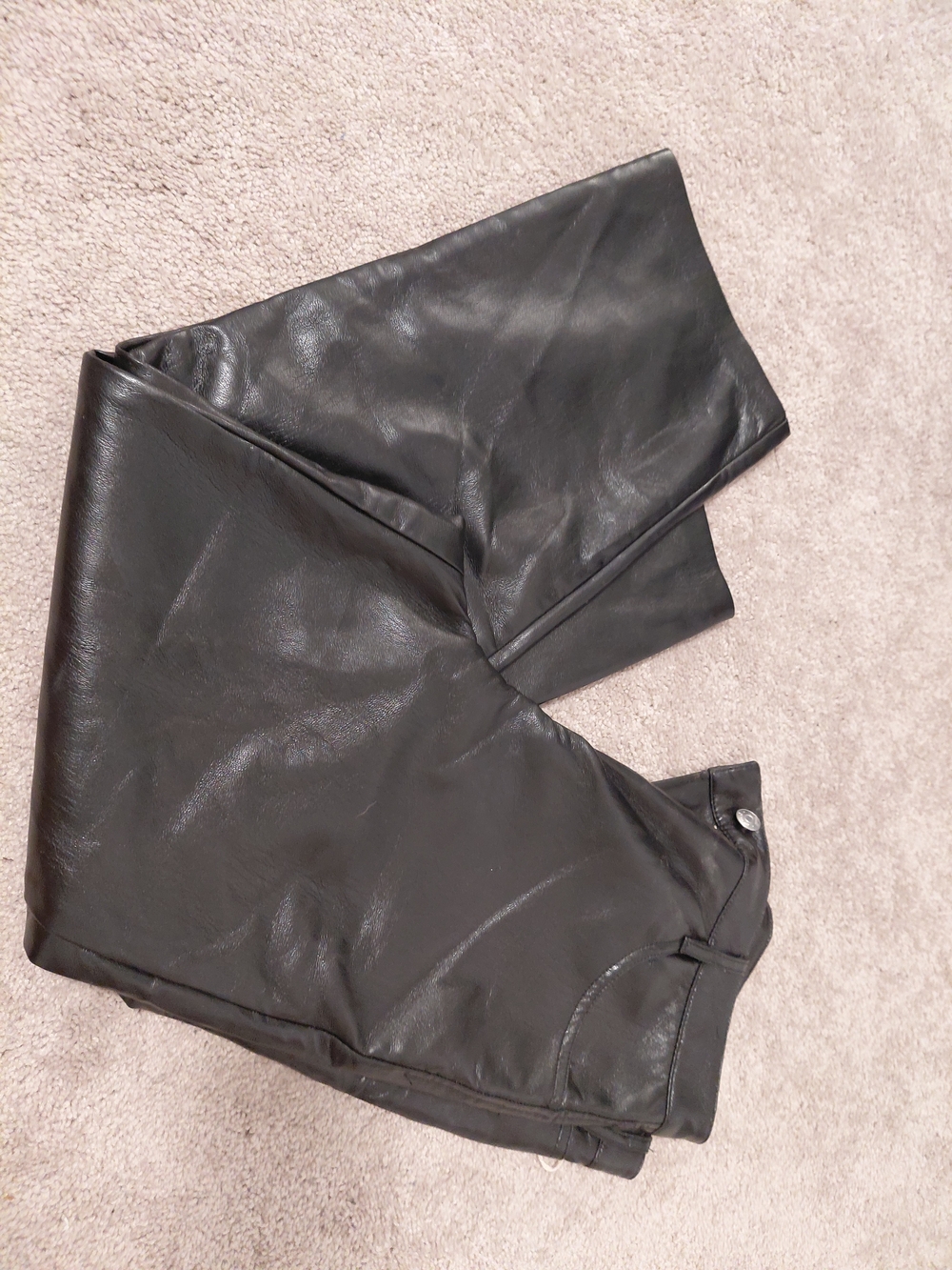 Wilfred Black Faux Leather Pants